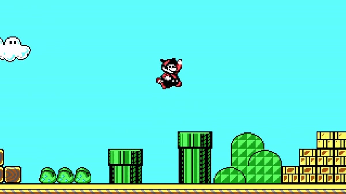 Um antigo port de Super Mario Bros 3 para PC feito pela Id