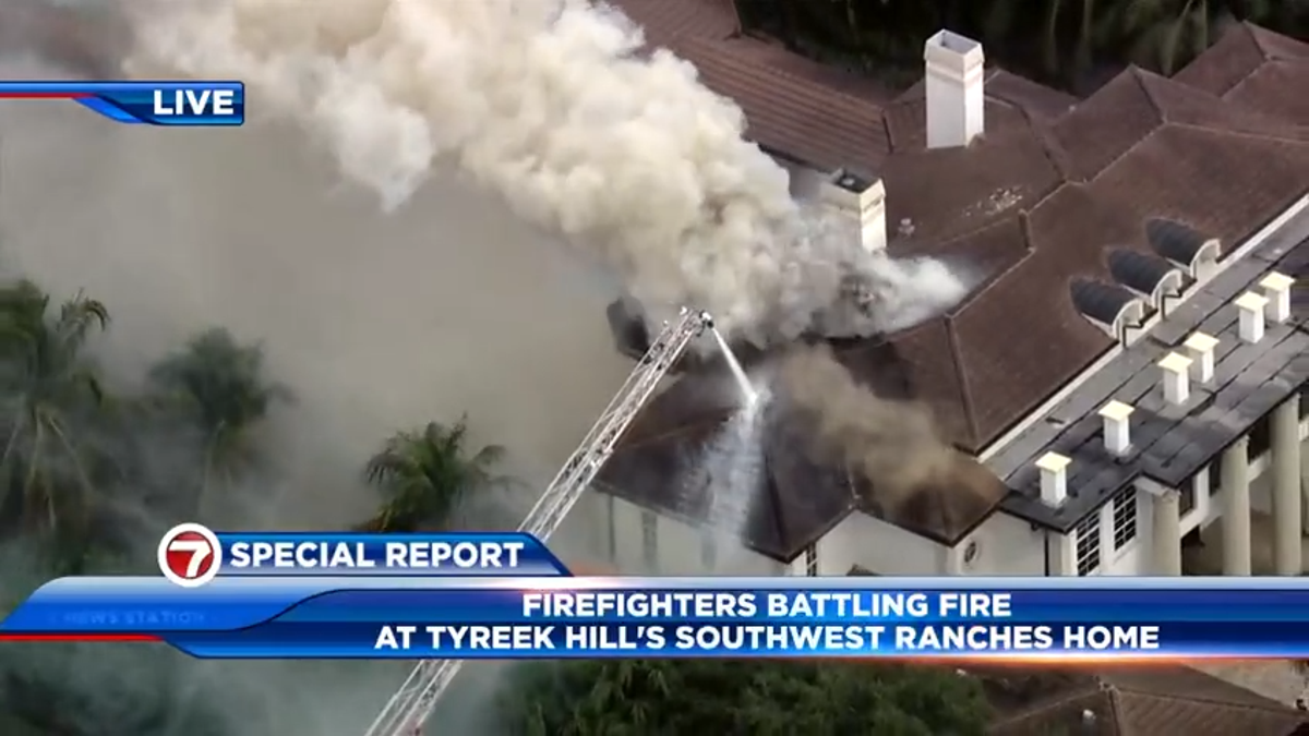 Incendio en la casa de Tyreek Hill