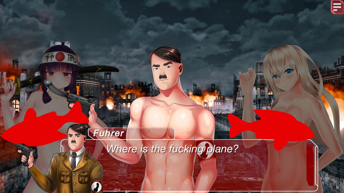 Sex with hitler game sex scene