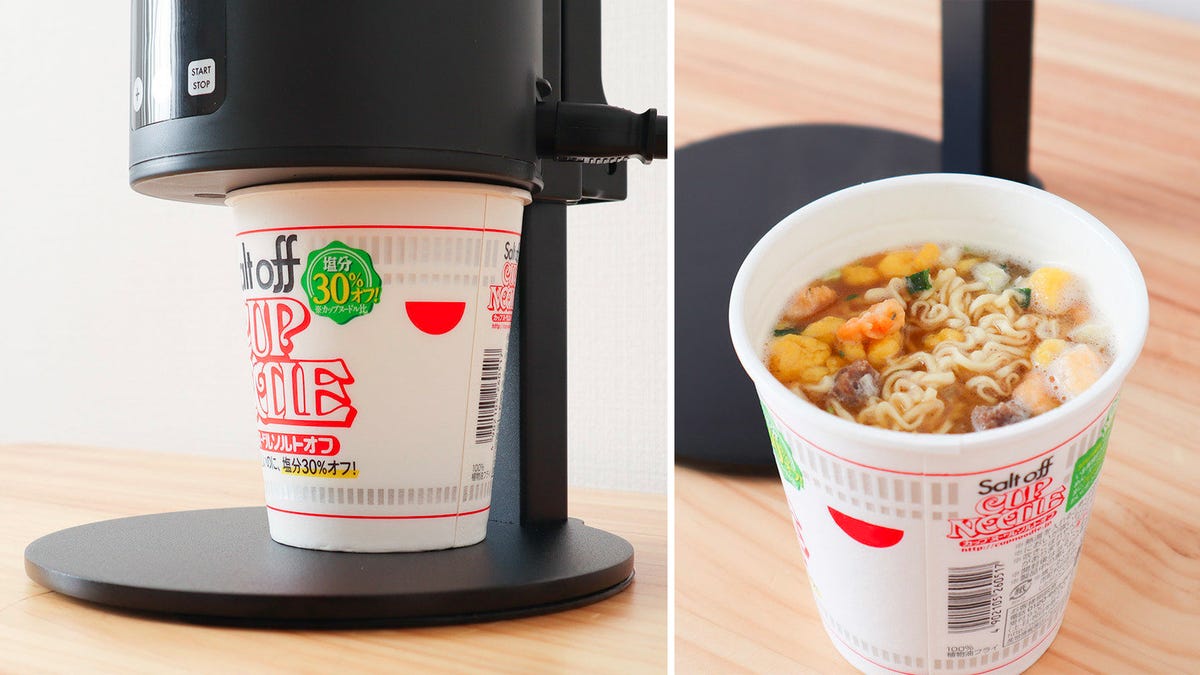 The largest cup size on the Keurig coffee maker fills up ramen/cup noodles  perfectly to the fill line : r/lifehacks