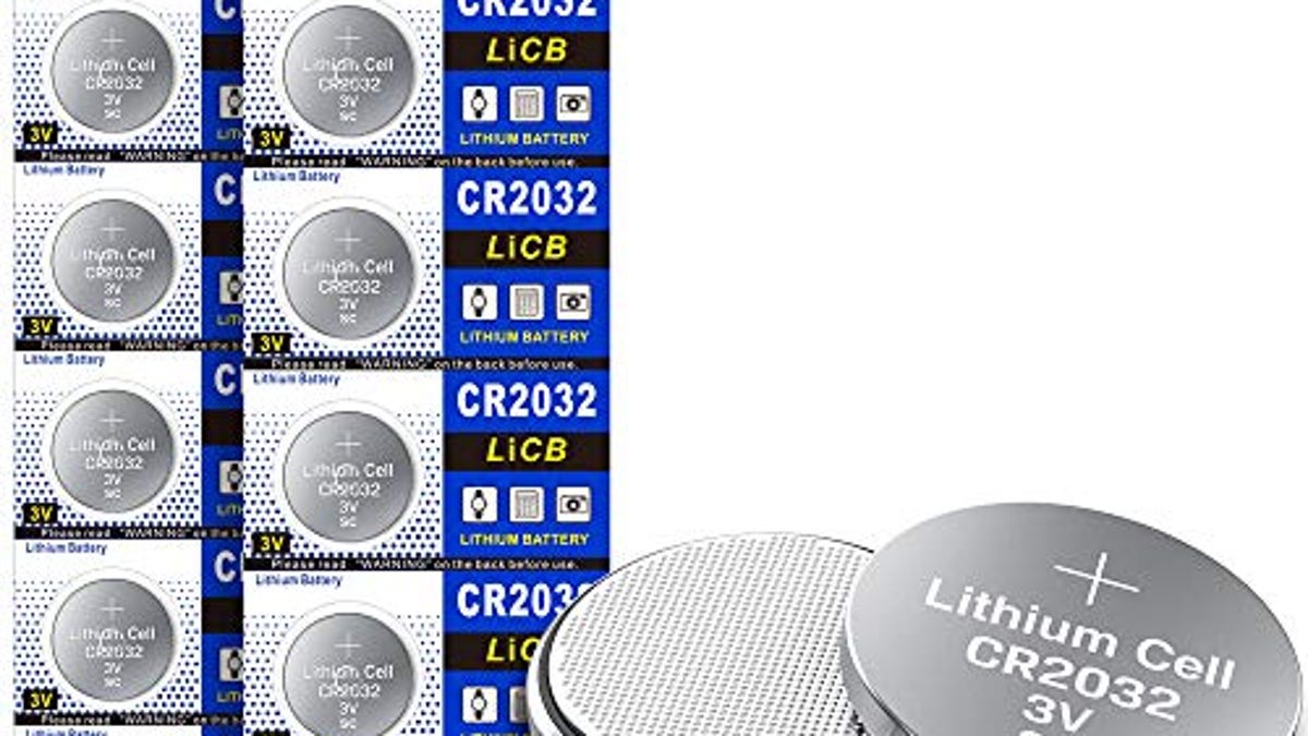 LiCB Cr2032 Battery 2032 3v Lithium Coin Battery Cell CR 2032 Button  Batteries（10-Pack）