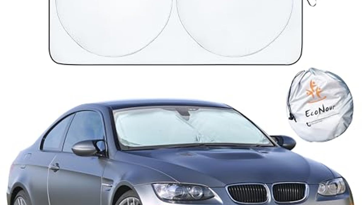 EcoNour Car Windshield Sun Shade | Reflector Sunshade Offers Ultimate Protection for Car Interior