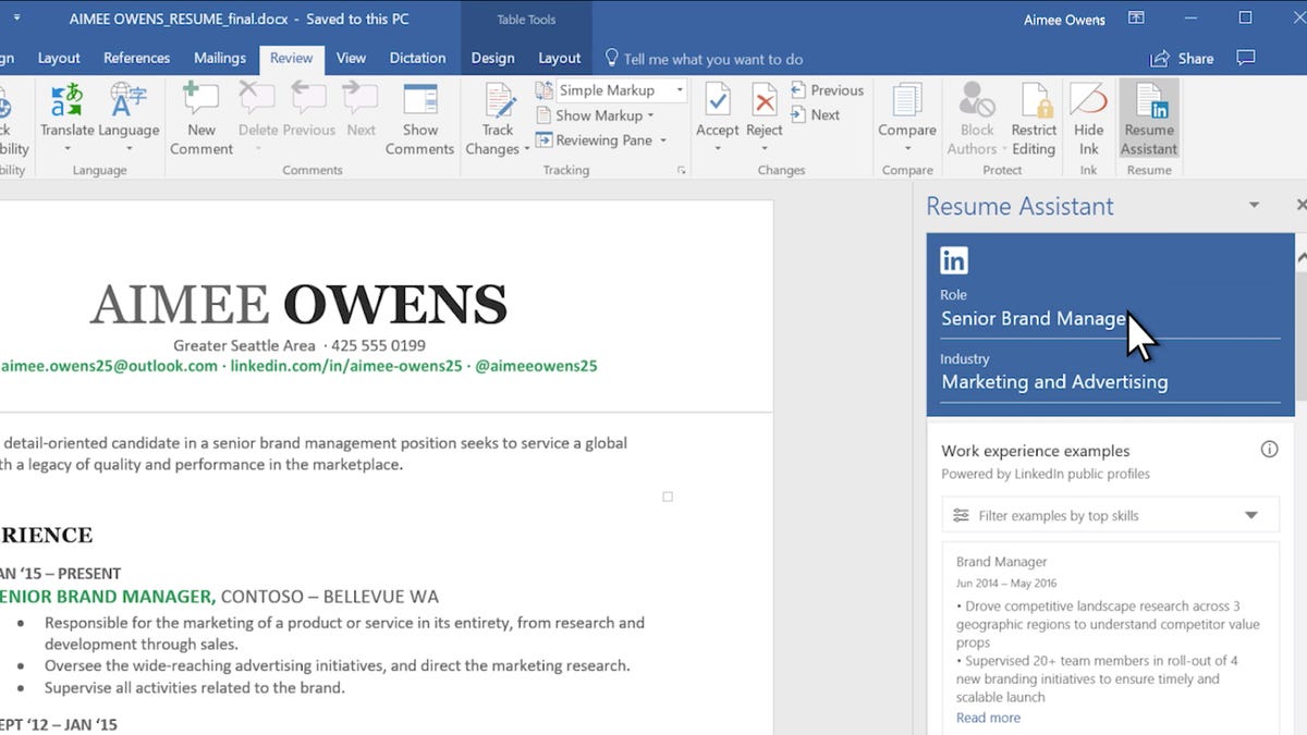 LinkedIn and Microsoft will write your resume for you