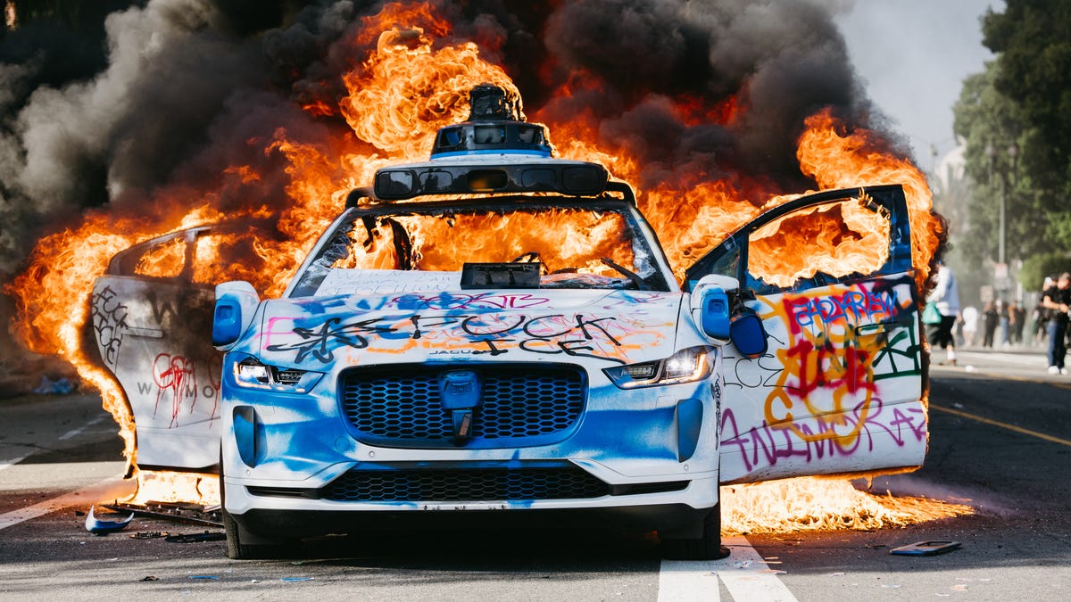 Waymo cars are getting torched in LA. Wanted: A local community affairs specialist