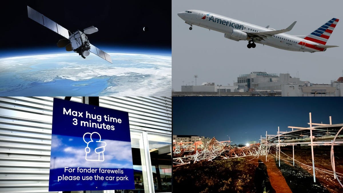 Boeing-Built Satellite Blows Up, Airport Hugs Get Time Limits And 'Gate Lice' Get Bug Sprayed In This Week's Beyond Cars Roundup