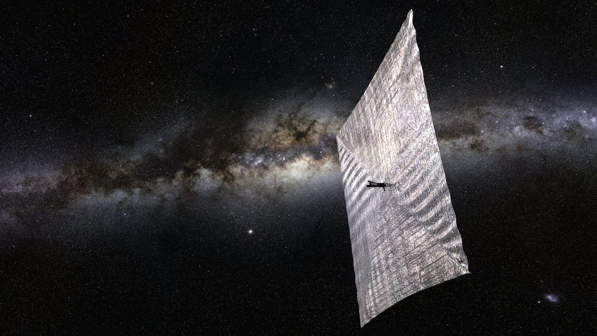 We now have a spacecraft that is propelled by sunlight alone