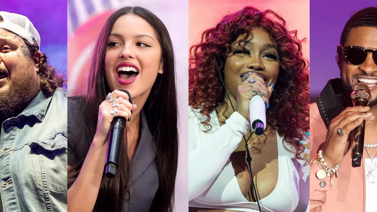 Olivia Rodrigo, SZA, Usher, Jelly Roll and more will hit the 2023 ...