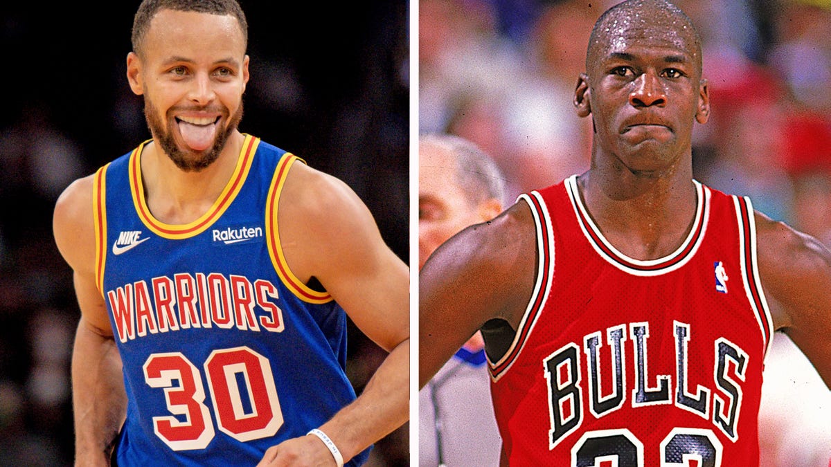 Michael jordan cheap and stephen curry