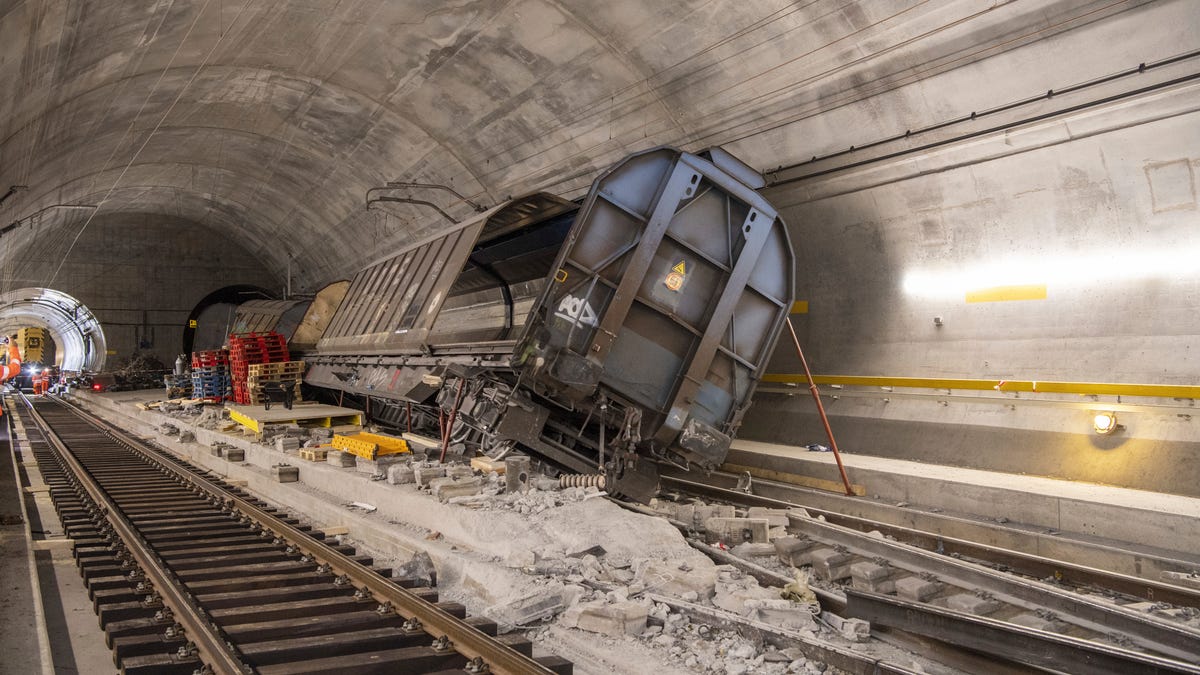 Key Swiss rail tunnel damaged by derailment won't fully reopen until ...