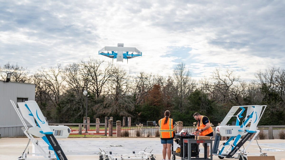 Amazon's buzzing delivery drones drove a town to fight back