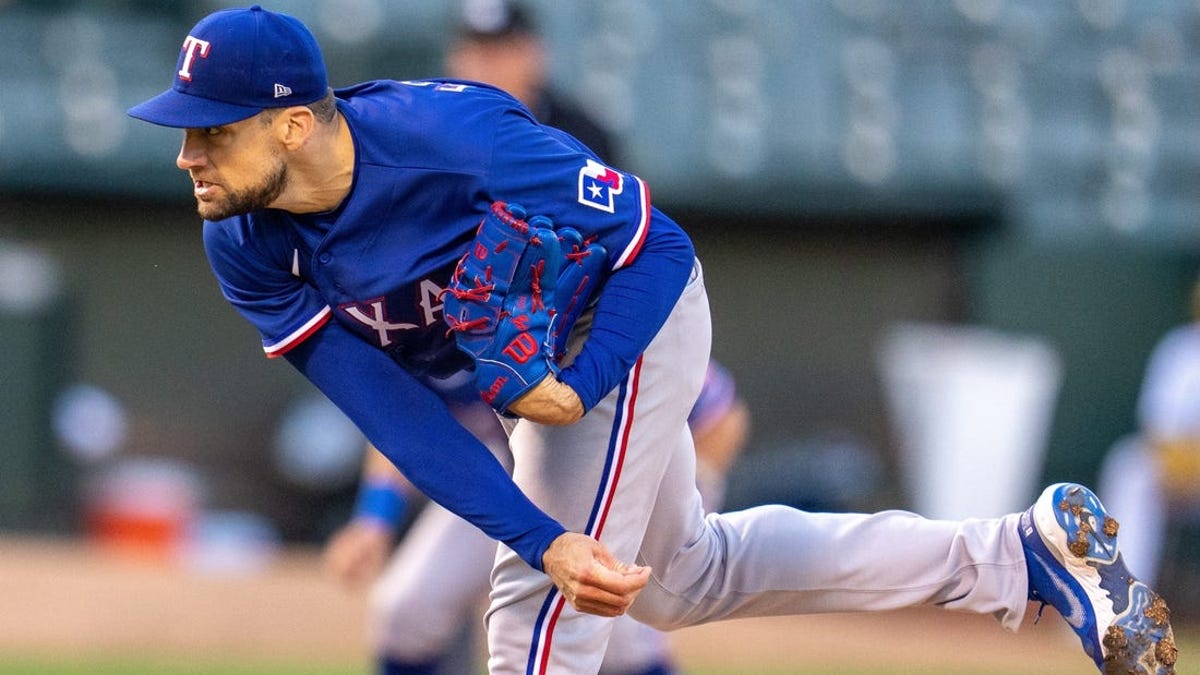 Nathan Eovaldi introduced by Rangers