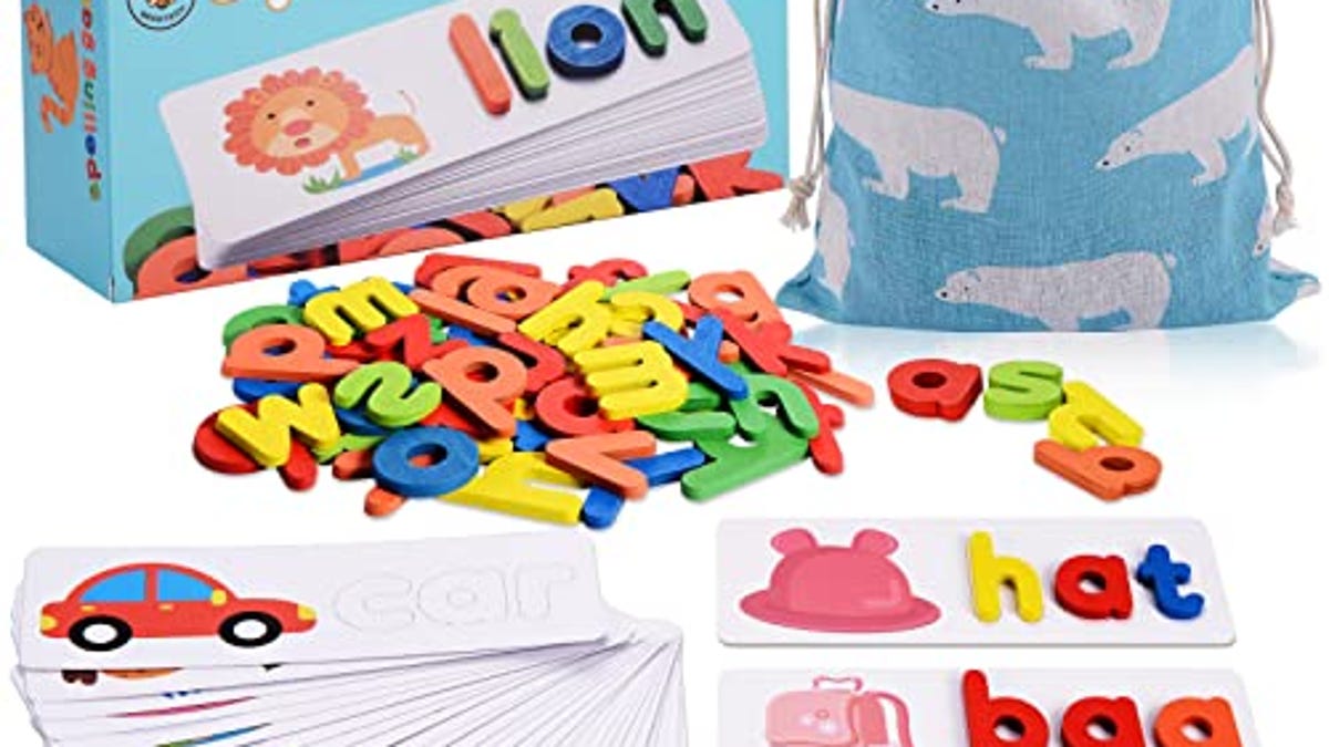 BEESTECH Spelling Matching Letter Games, Now 44% Off