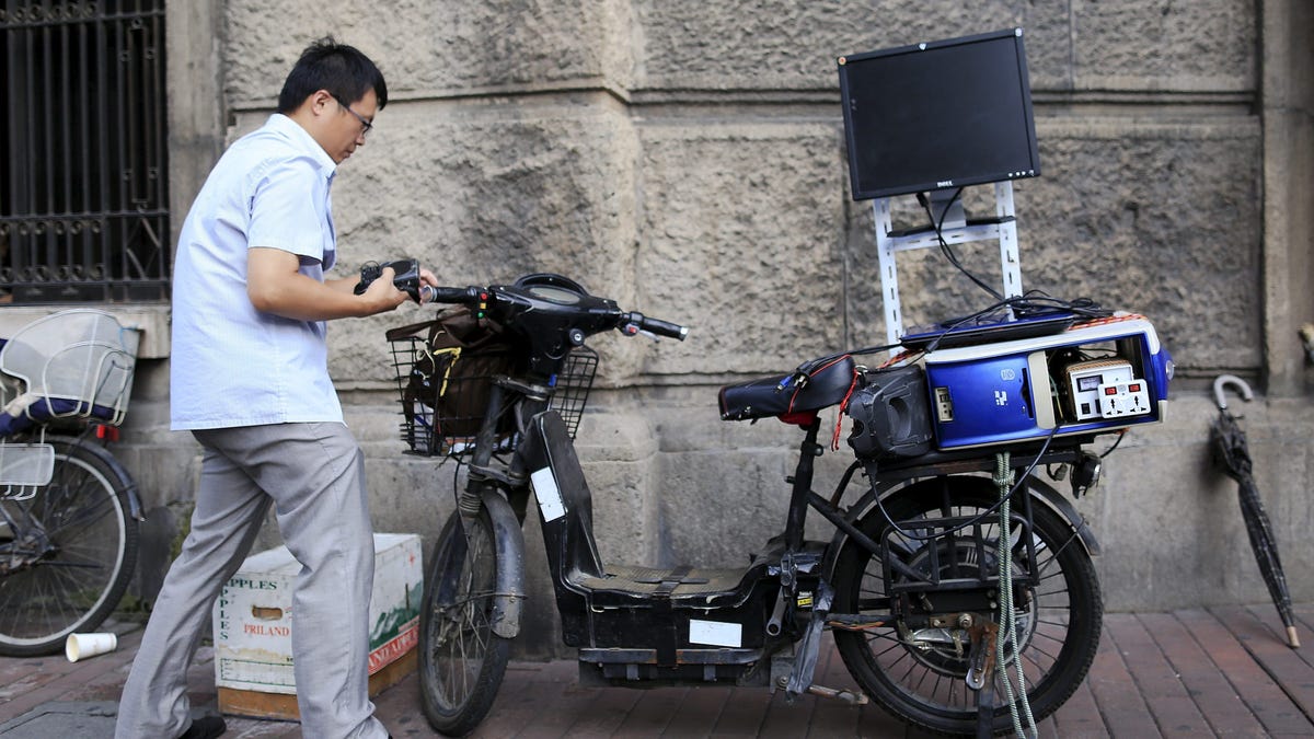 Chinese delivery online bike