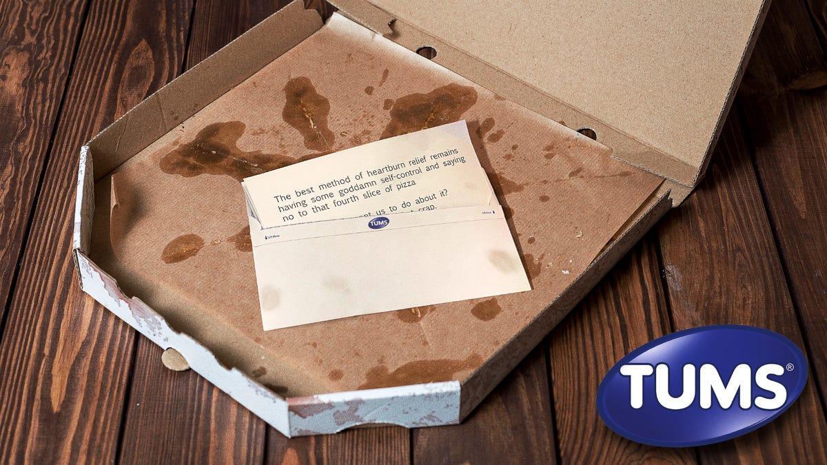 Tums Introduces New Sternly Worded Note Reminding Consumers They Know Better Than To Eat That Stuff