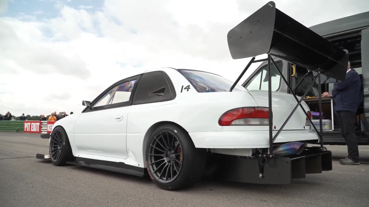 This 850 HP Subaru 22B Hillclimber Has More Wing Than A Flock Of Geese