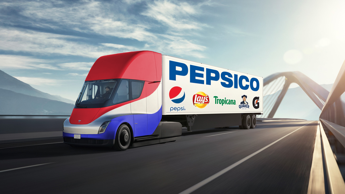 pepsi electric trucks