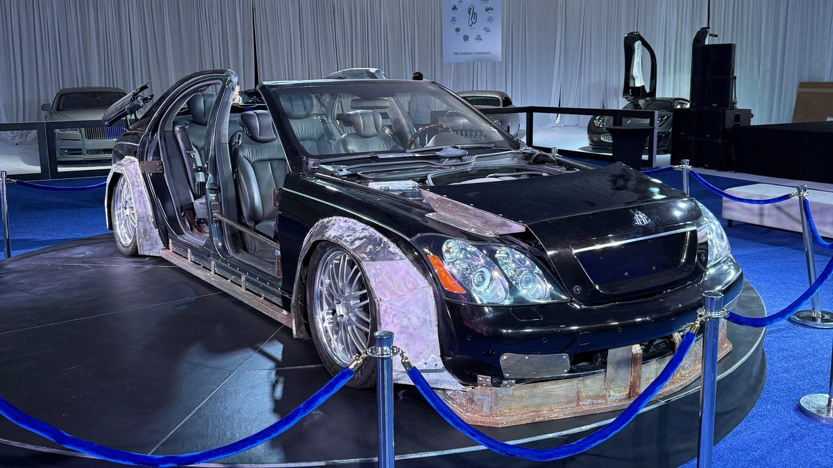 Go To The LA Auto Show Just To See The Chopped-Up Maybach From Kanye And Jay-Z’s ‘Otis’ Video