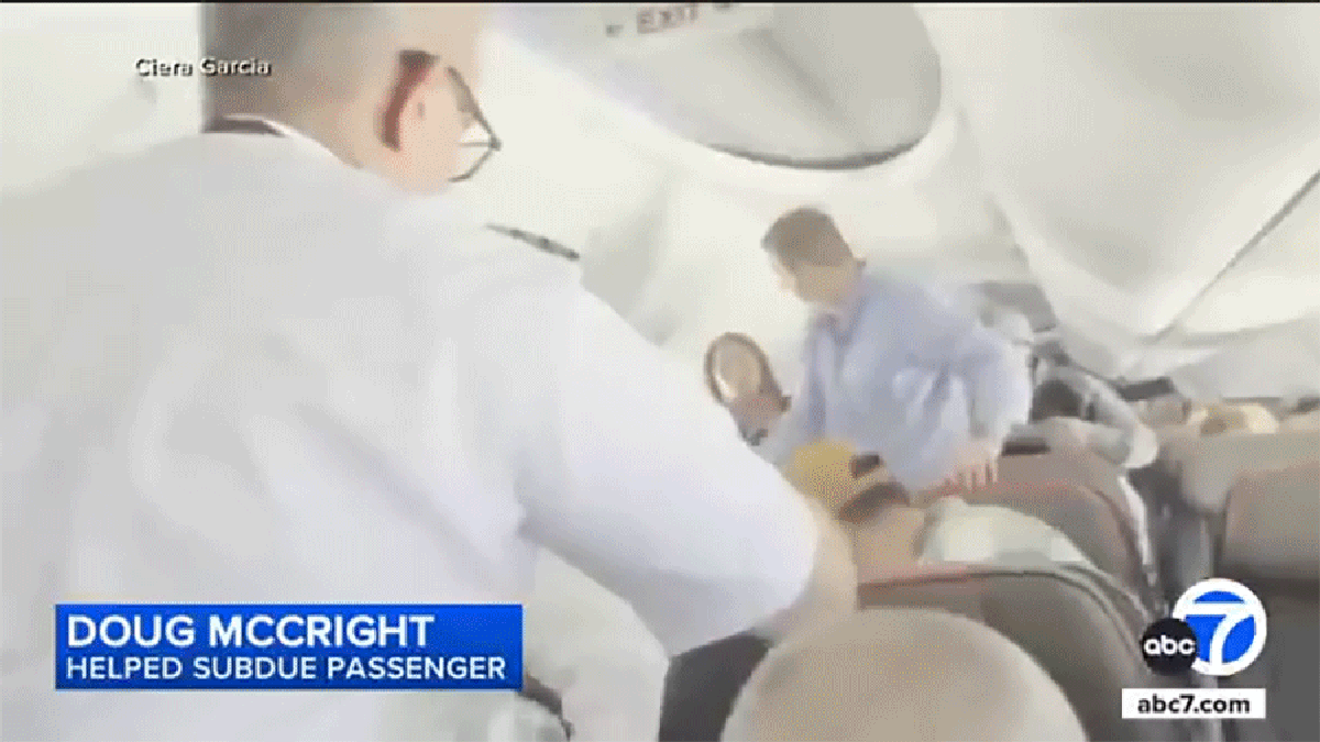 Vigilante Airline Passengers Duct Tape Man After He Strikes Flight Attendant, Tries To Open Plane Door