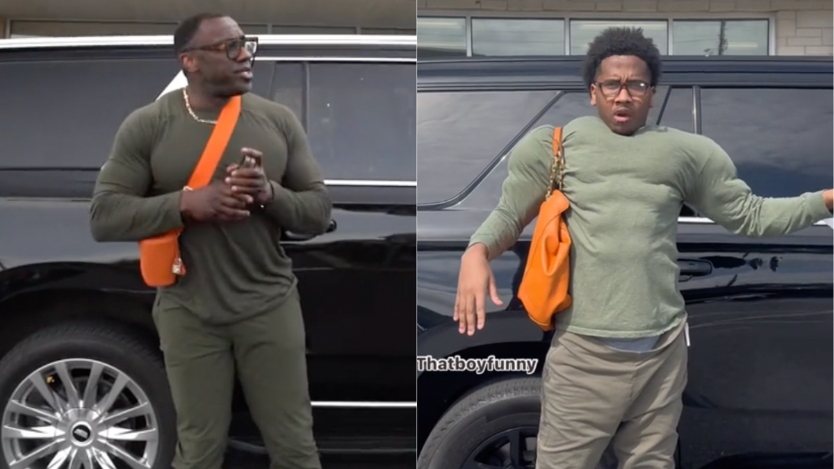 Shannon Sharpe's Unique Walk and 'Man Purse' in Video Got the Internet Imitating Him in Viral Skits