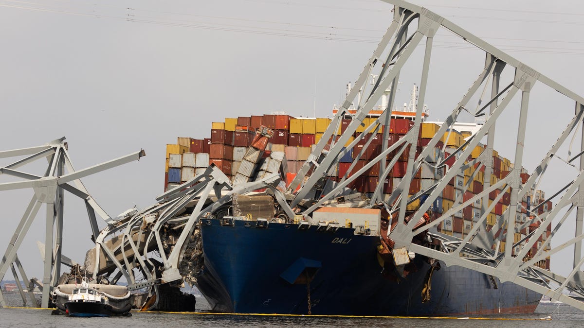 ‘They’re OK’ Crew Stuck Onboard Ship That Struck Baltimore’s Key Bridge