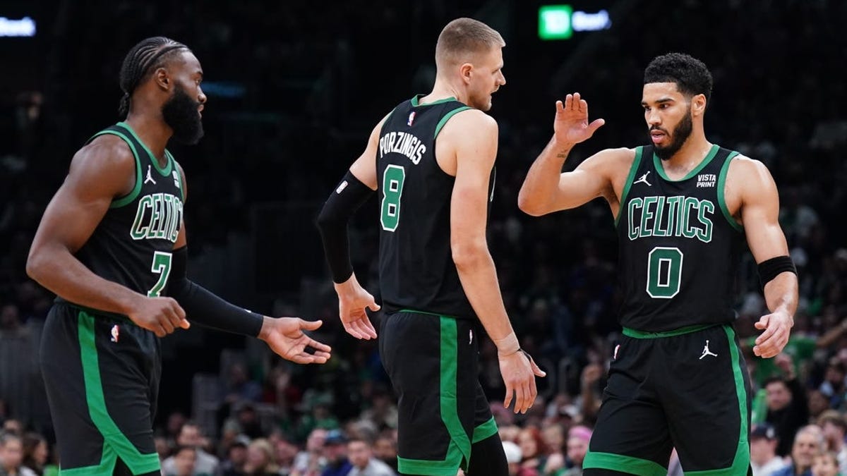 Celtics' Jaylen Brown, Kristaps Porzingis out vs. 76ers