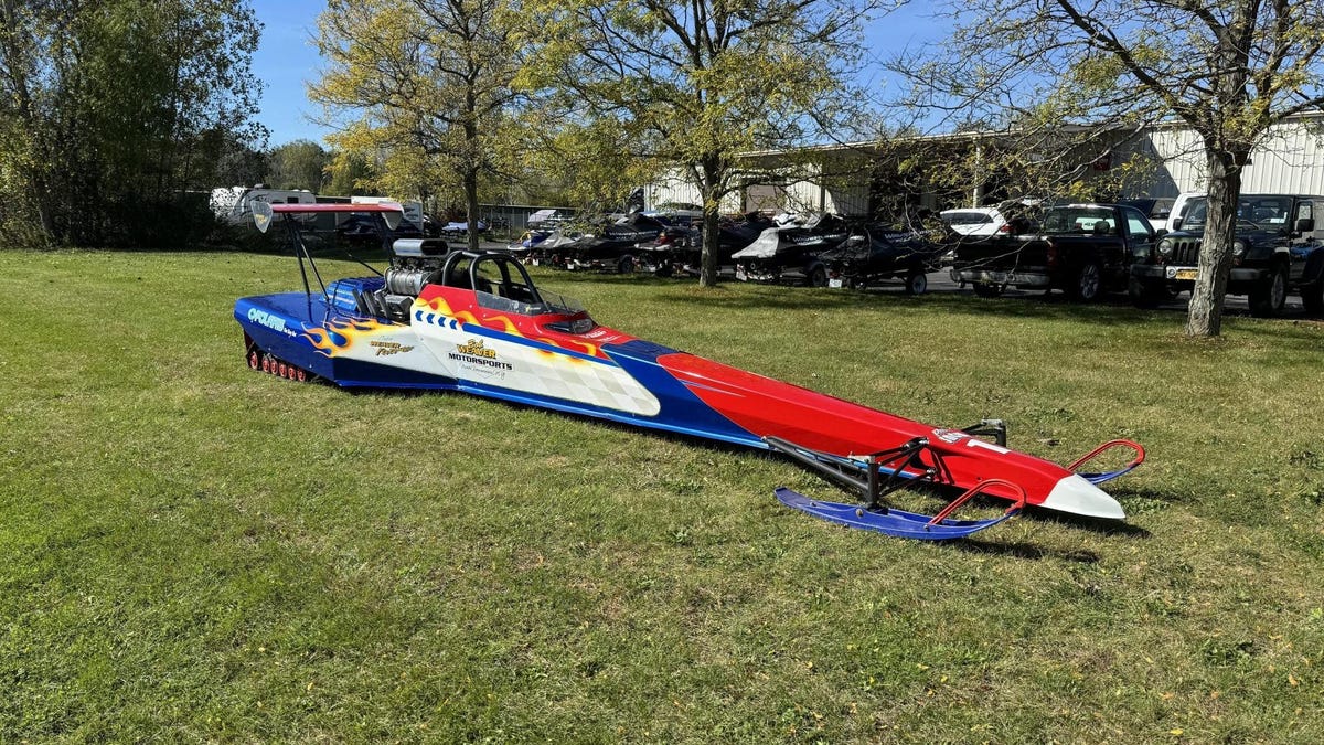 A Supercharged Small Block Snow Dragster Is The Perfect Winter Beater