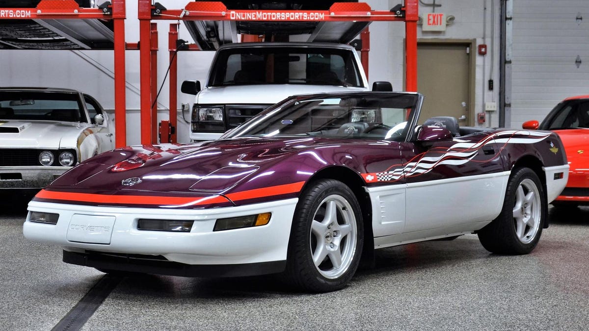 Bask In The Glory Of This Incredible 1995 Chevrolet Corvette Convertible Indy 500 Pace Car Edition