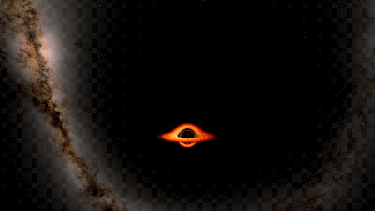 La visualización alucinante de la NASA te lleva dentro de un agujero negro