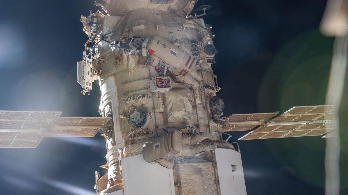 Watch Live Russian Cosmonauts Install A Robotic Arm Outside The Iss