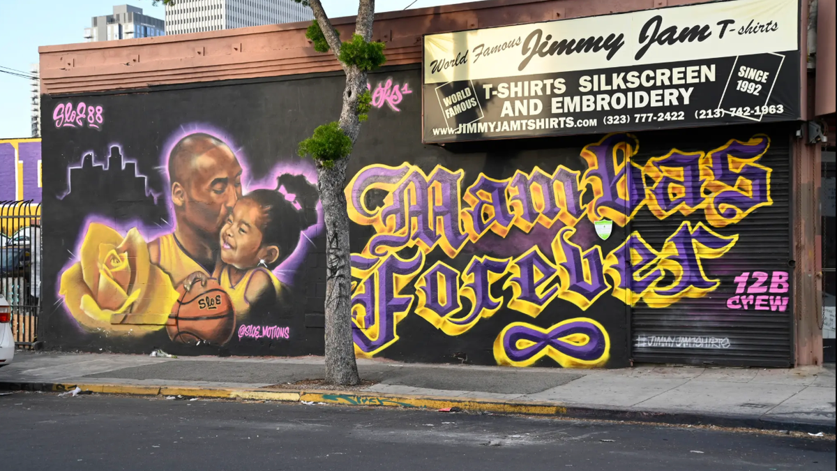 Popular Kobe and Gianna Bryant Mural is Defaced in L.A., But You'll Never Guess Who Stepped In to Fix It