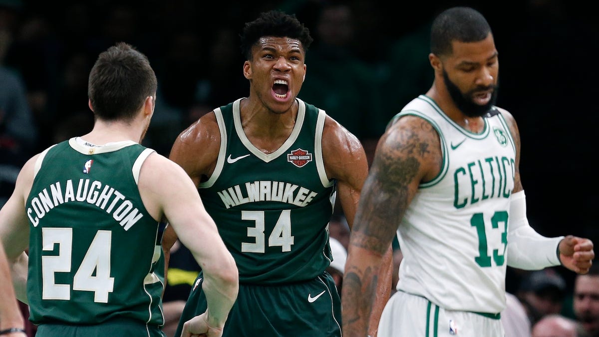 Giannis' big night lifts Bucks over Kings as tempers flare late