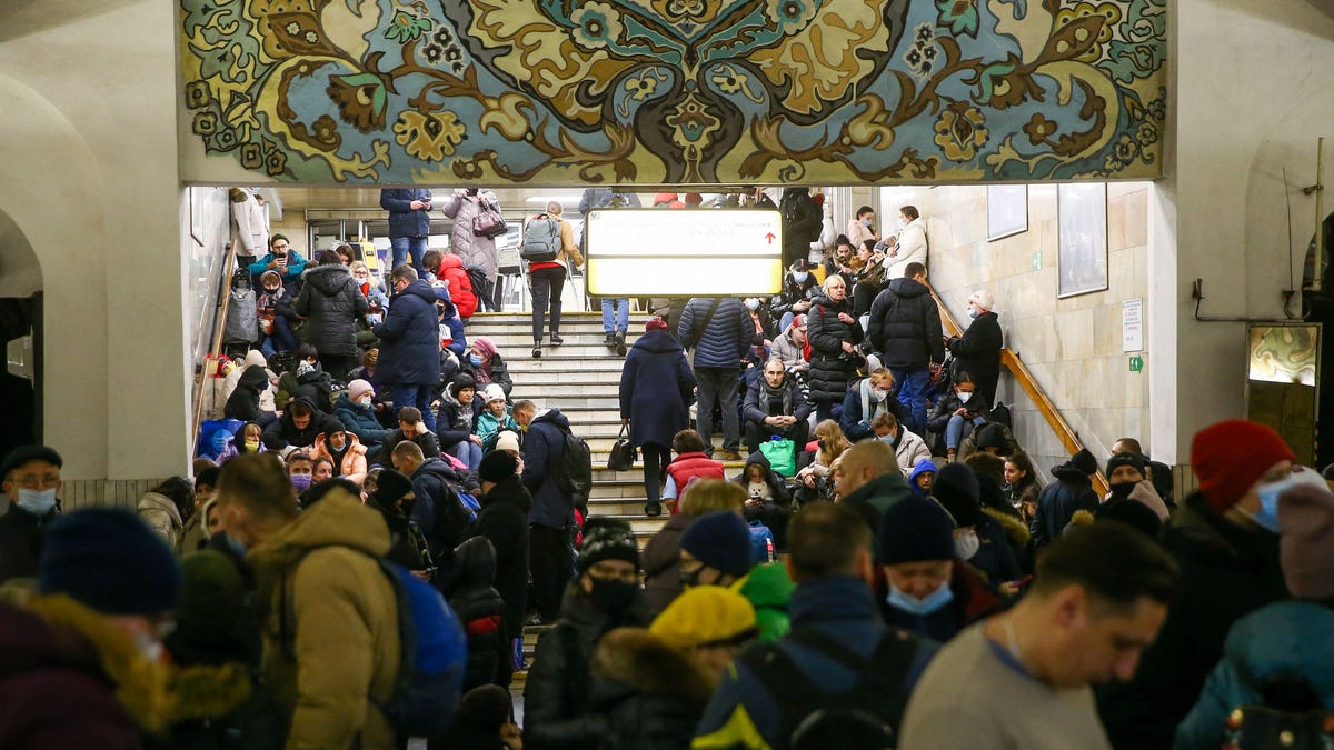 Kyiv's subway stations were built to be bomb shelters