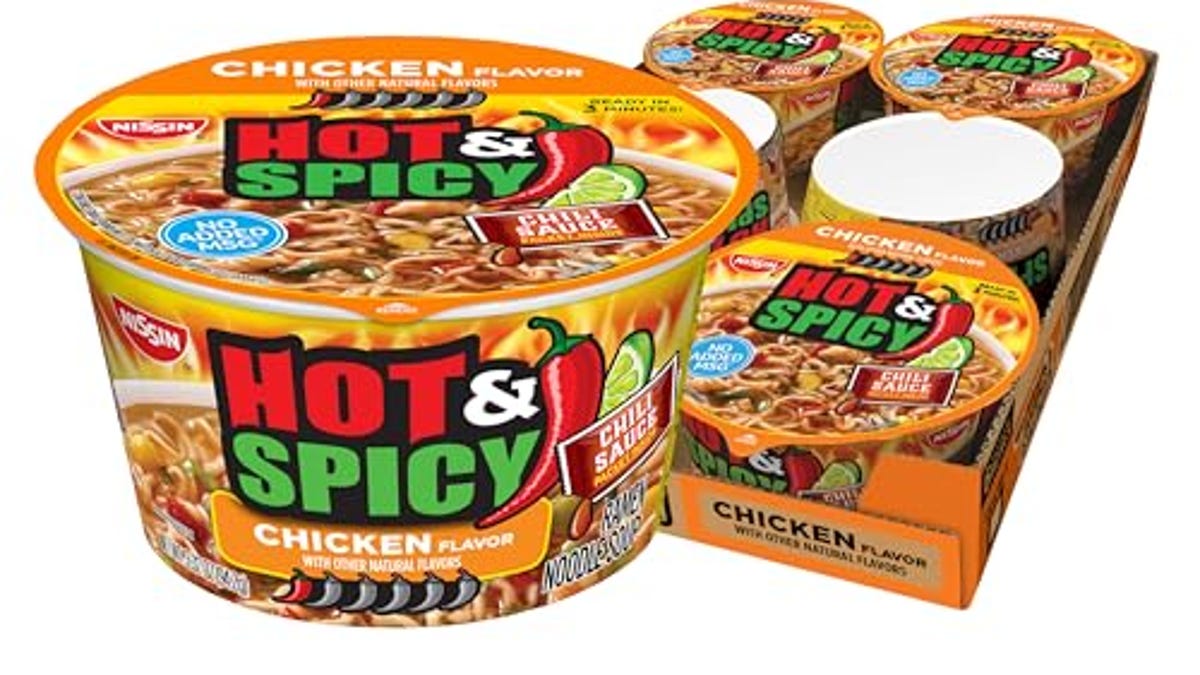 Nissin Hot & Spicy Ramen Noodle Soup, Now 19% Off