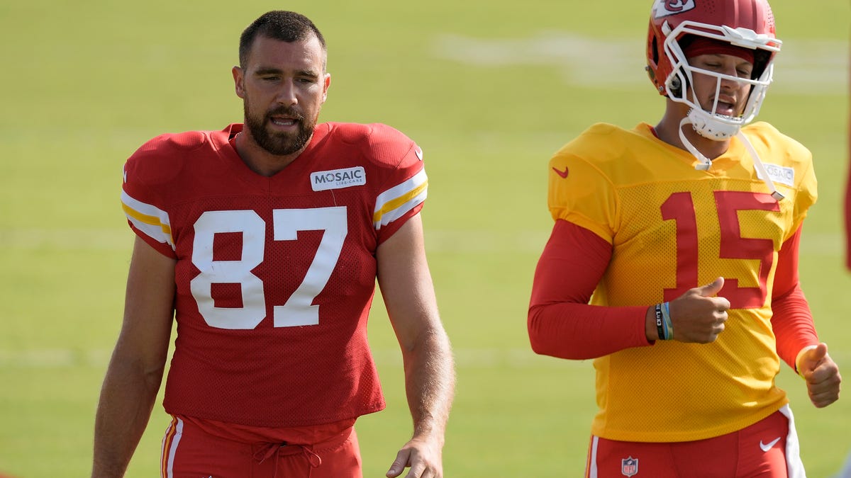 You better be Travis Kelce if you're gonna start a training camp fight