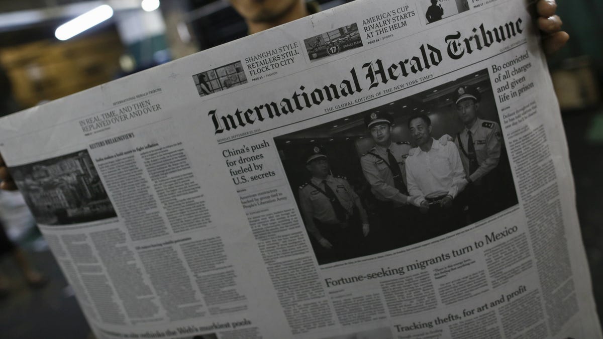 Today’s Iht Is Officially An Artifact. Here Are 8 Memorable Front Pages