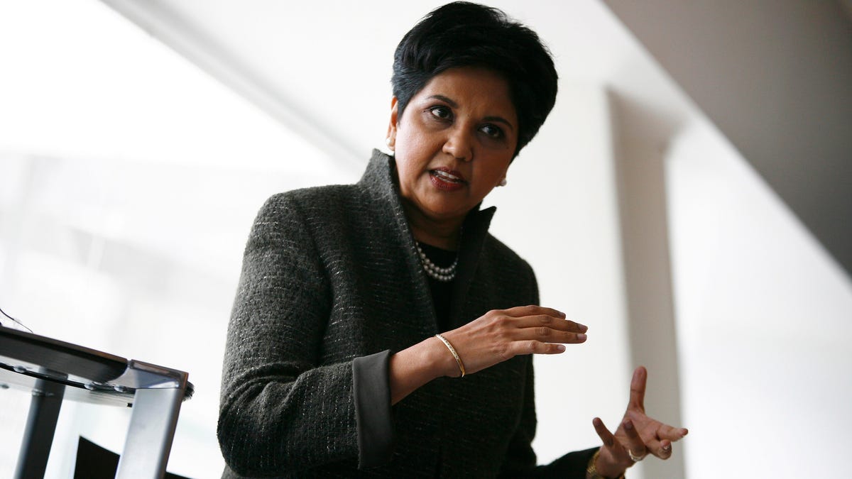 PepsiCo CEO Indra Nooyi says her colleagues help her raise her kids