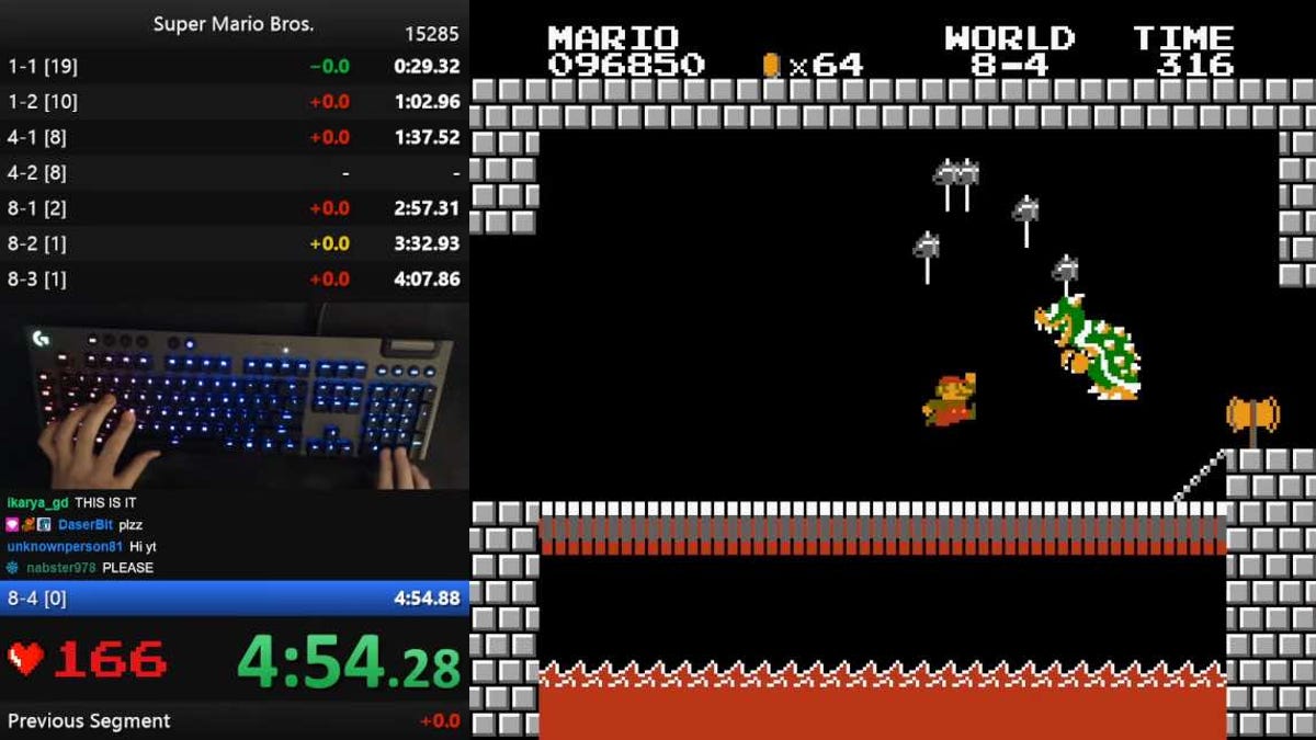 Niftski Breaks The Super Mario Bros. Speedrun Record With A Perfect Run -  Game Informer