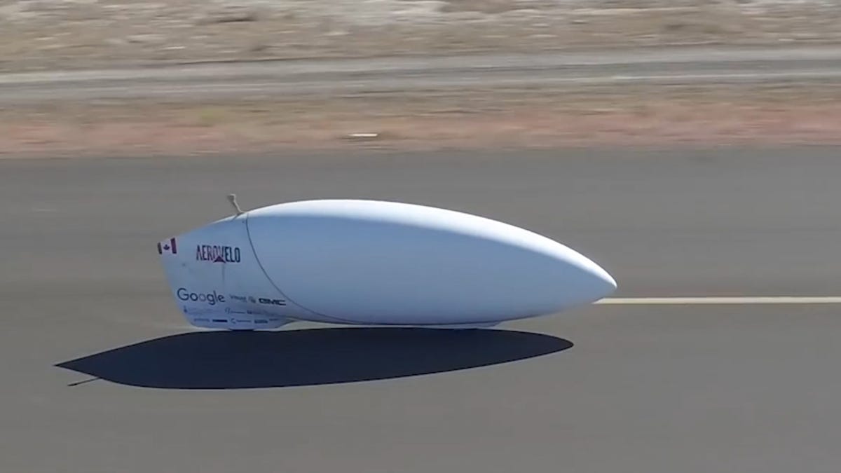 The world's fastest bicycle, designed by Canadian company Aerovelo, can ...