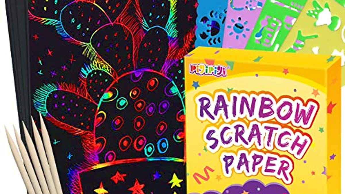 Pigipigi Scratch Paper Art For Kids, Now 58% Off