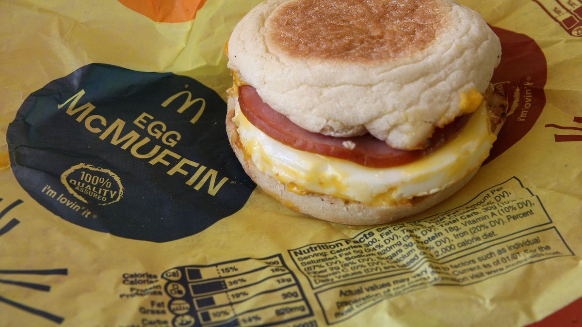 McDonald’s says it won't charge extra for eggs