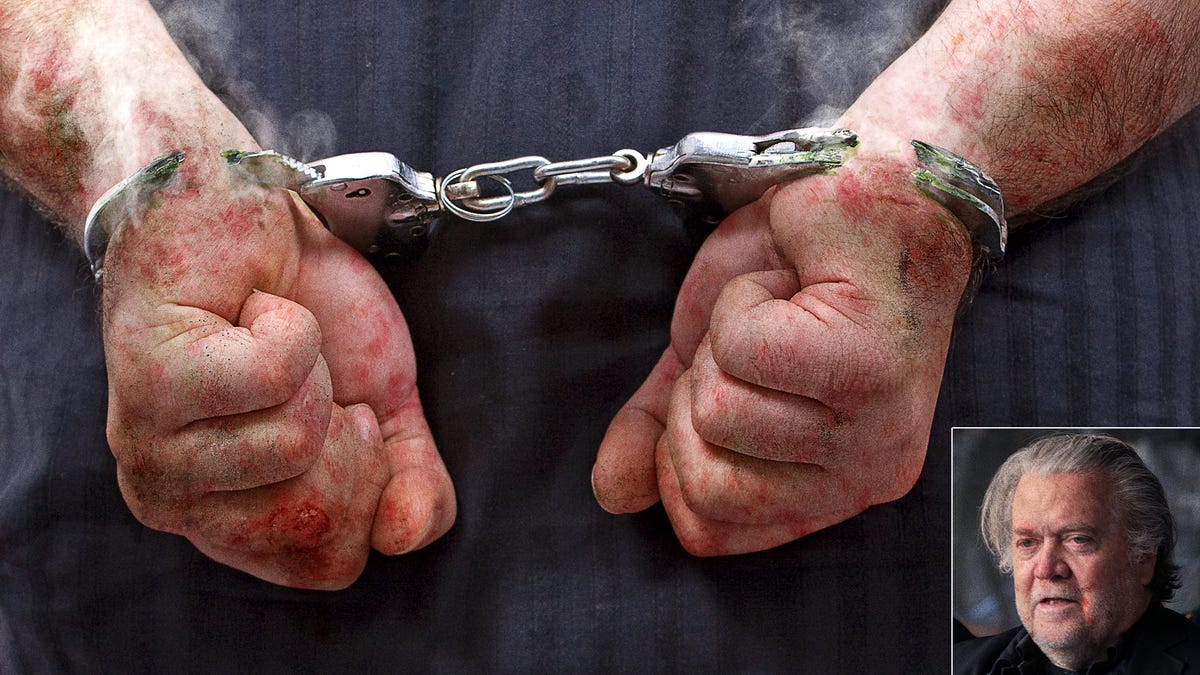 Bannon’s Corrosive Skin Secretions Immediately Burn Through Handcuffs Placed On Wrists