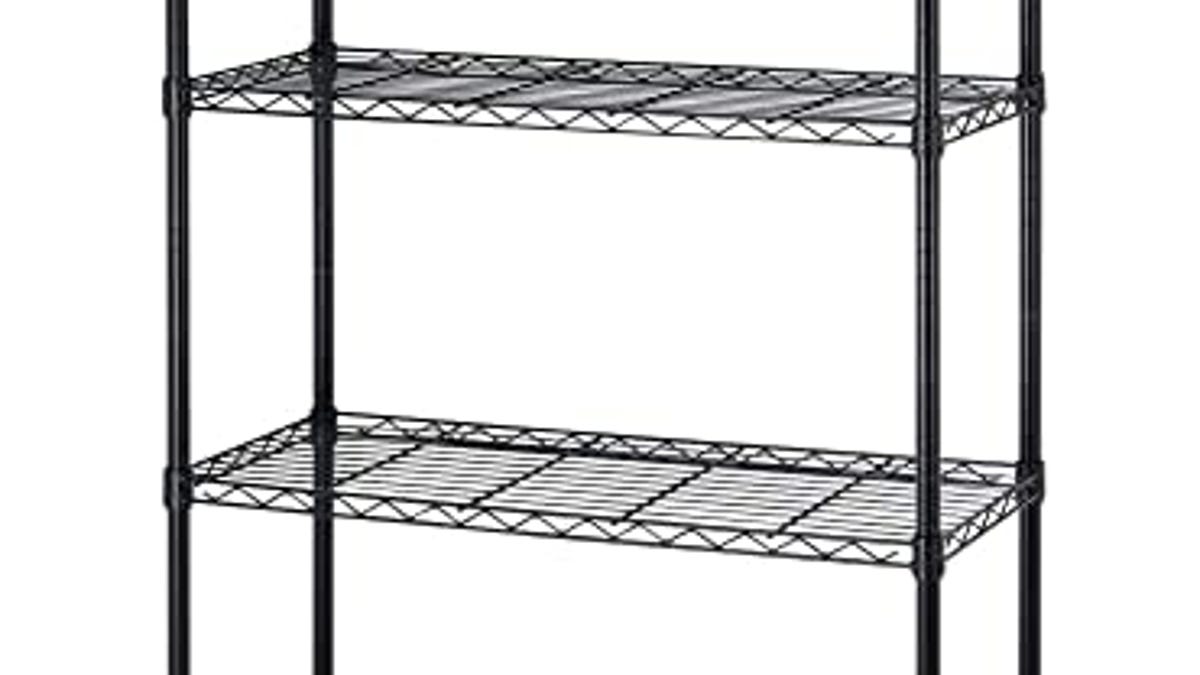 4 Tier Shelving Unit Nsf Wire Shelf Metal Large Storage Shelves Heavy 