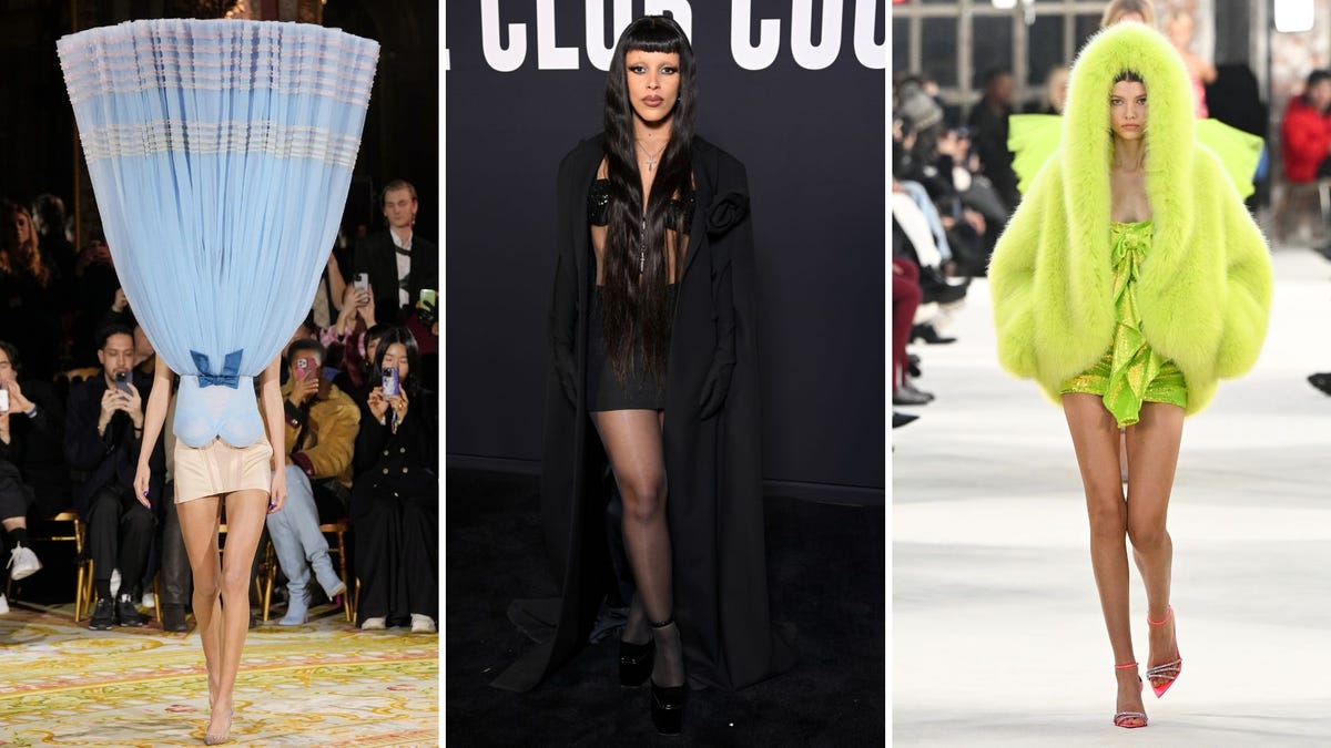 Paris Haute Couture Fashion Week Cont'd: Gravity-Defying Dresses, Sequined  Labia, & Goth Doja Cat