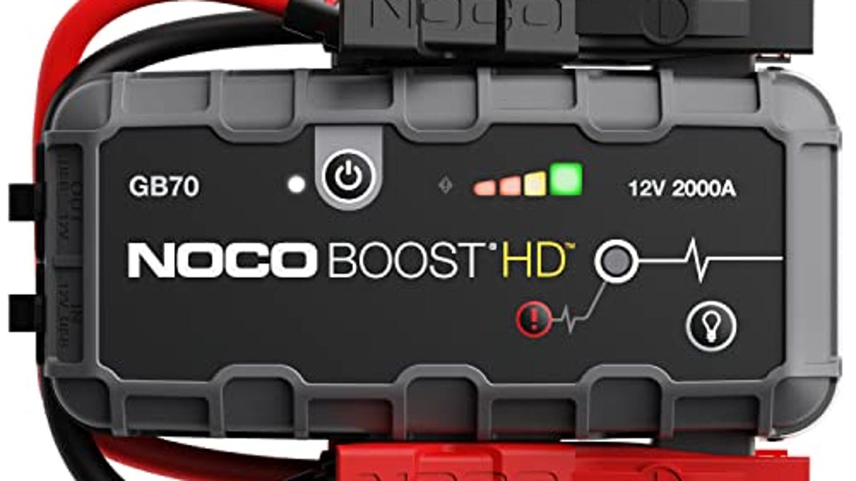 Choose the NOCO Boost HD GB70 2000A UltraSafe Car Battery Jump Starter, 20% Off