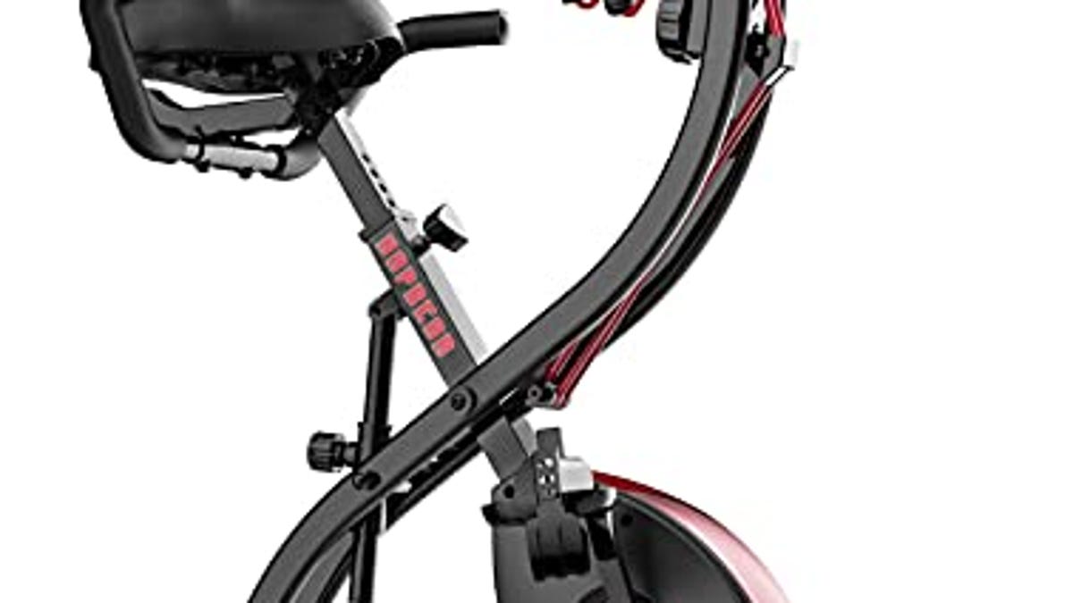 HAPBEAR Folding Exercise Bike Foldable Stationary Bike, Now 31