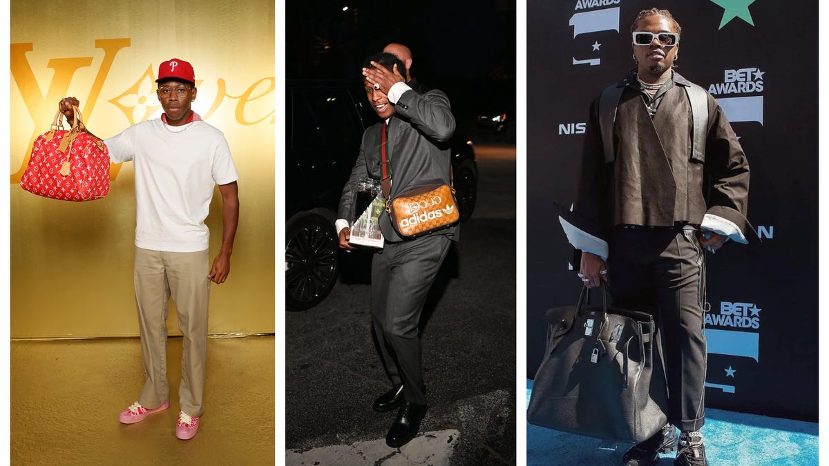 Travis Scott, A$AP Rocky and Other Male Rappers Who Rock Designer Purses #TravisScott