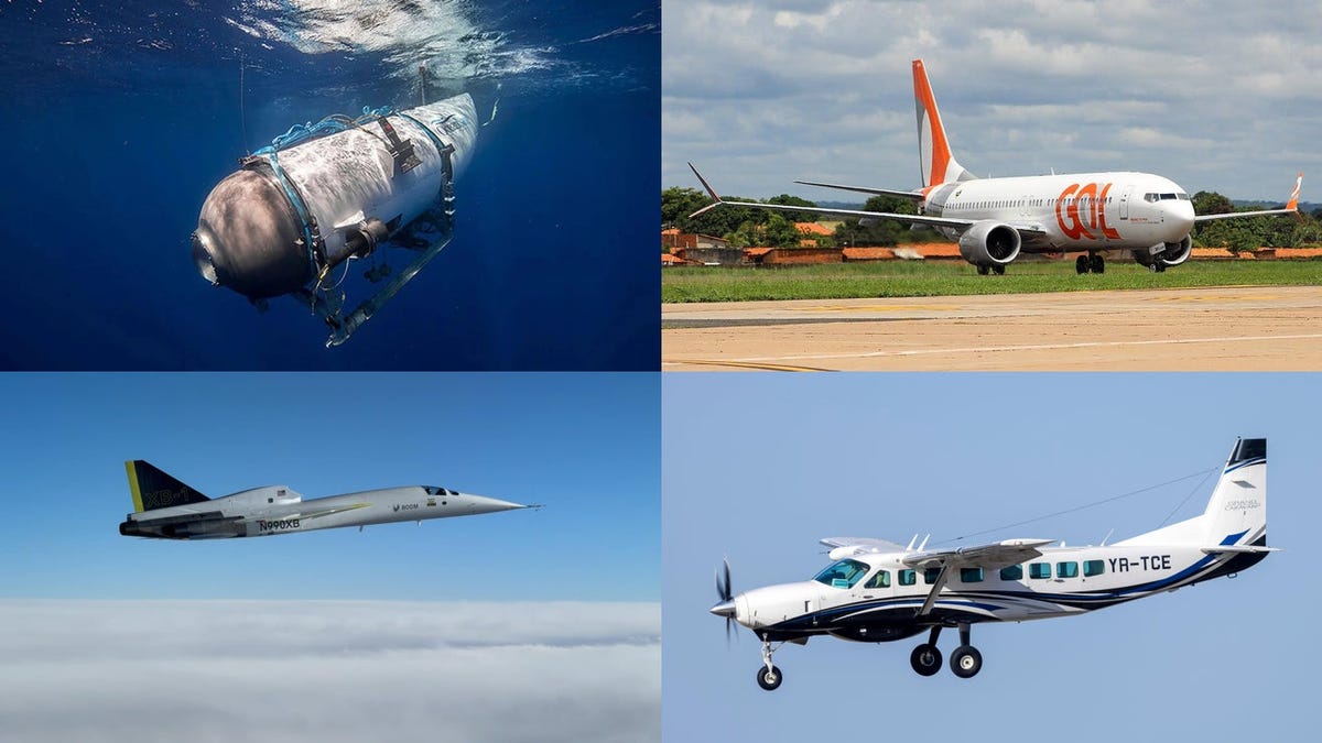 Plane Wrecks, Sub Implosion Audio And 'Boomless' Supersonic Jets In This Week's Beyond Cars Roundup