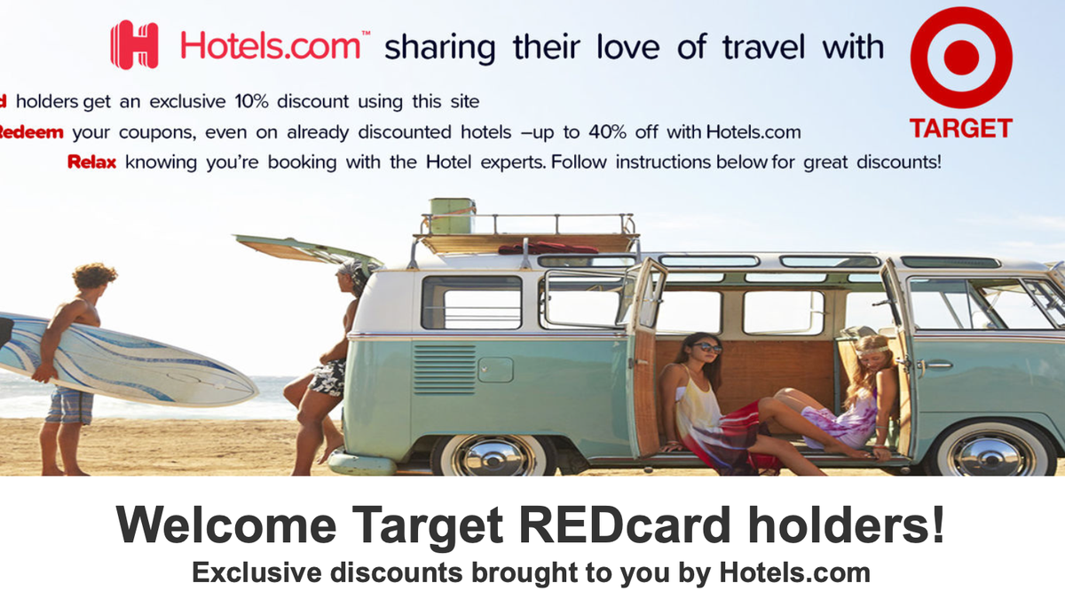 Target REDCard Holders Can Save 10% At Hotels.com Through November