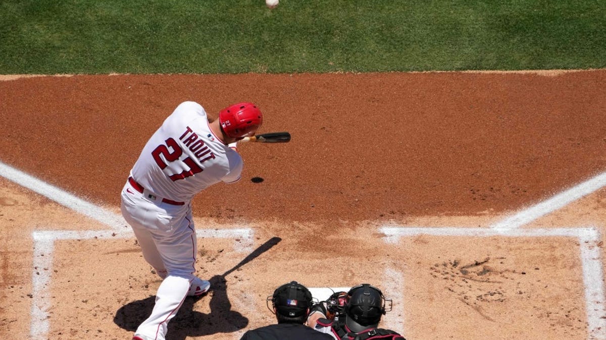 Red Sox play the Los Angeles Angels of Anaheim and Mike Trout