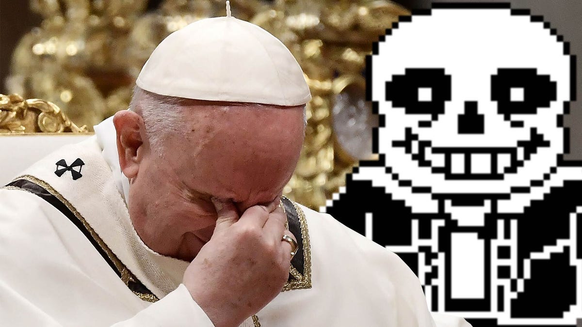 For some reason Megalovania played during an audience with the Pope - The  Verge